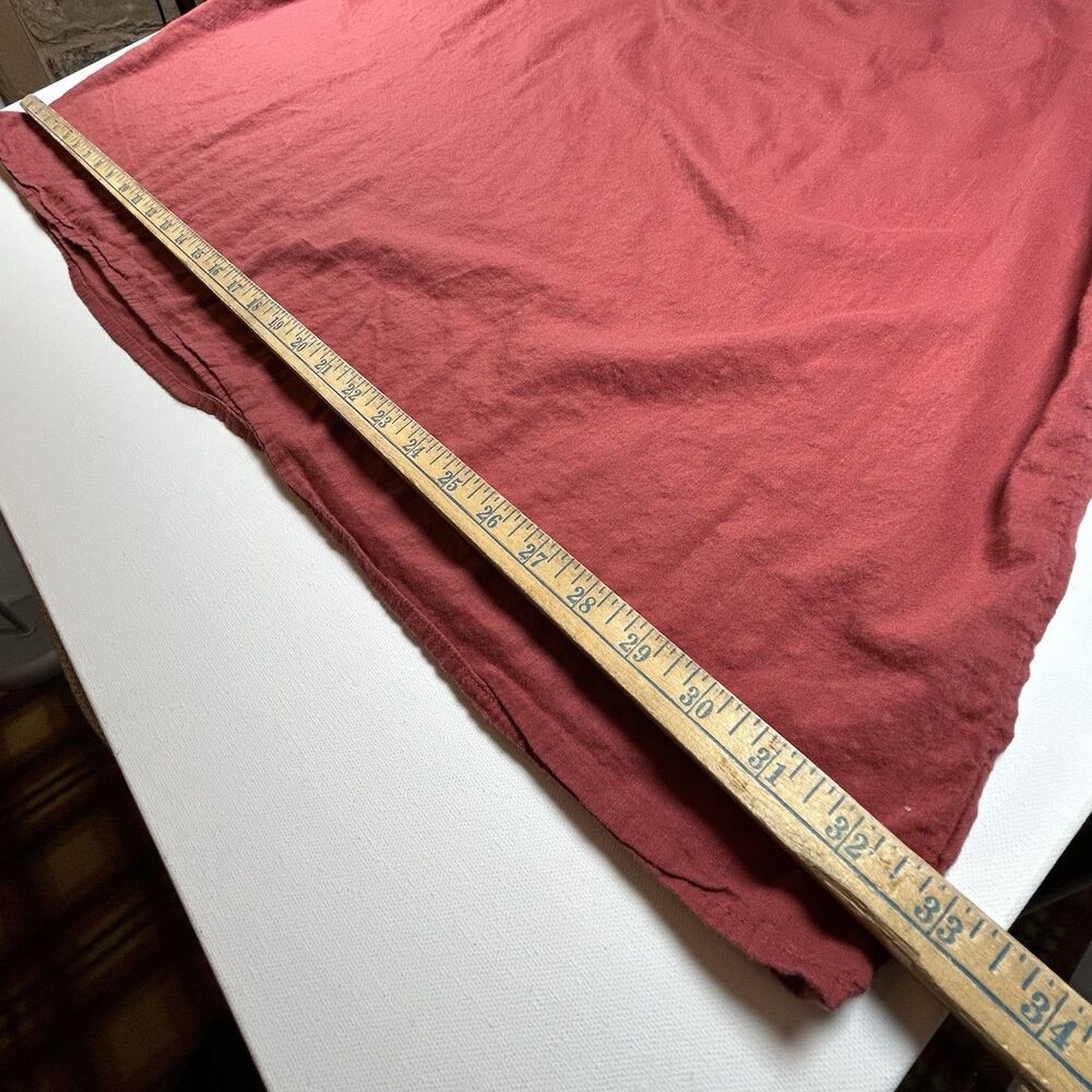 Old Navy Boho Shirt Top Blouse 4X Red Sumac Square Neck Embroidered - Picture 6 of 10
